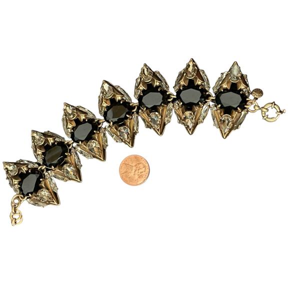 J.Crew Vintage Chunky Rhinestone Bracelet - Picture 9 of 9